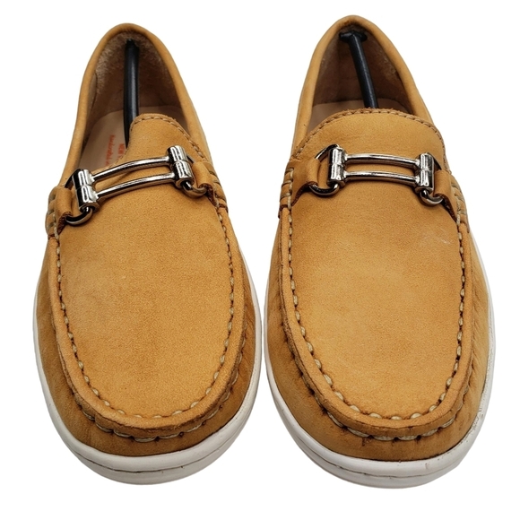 Marc Joseph | NIB Lexington Tan Nobuck Preppy Classic Leather Loafers Girl's 1 - Picture 4 of 14